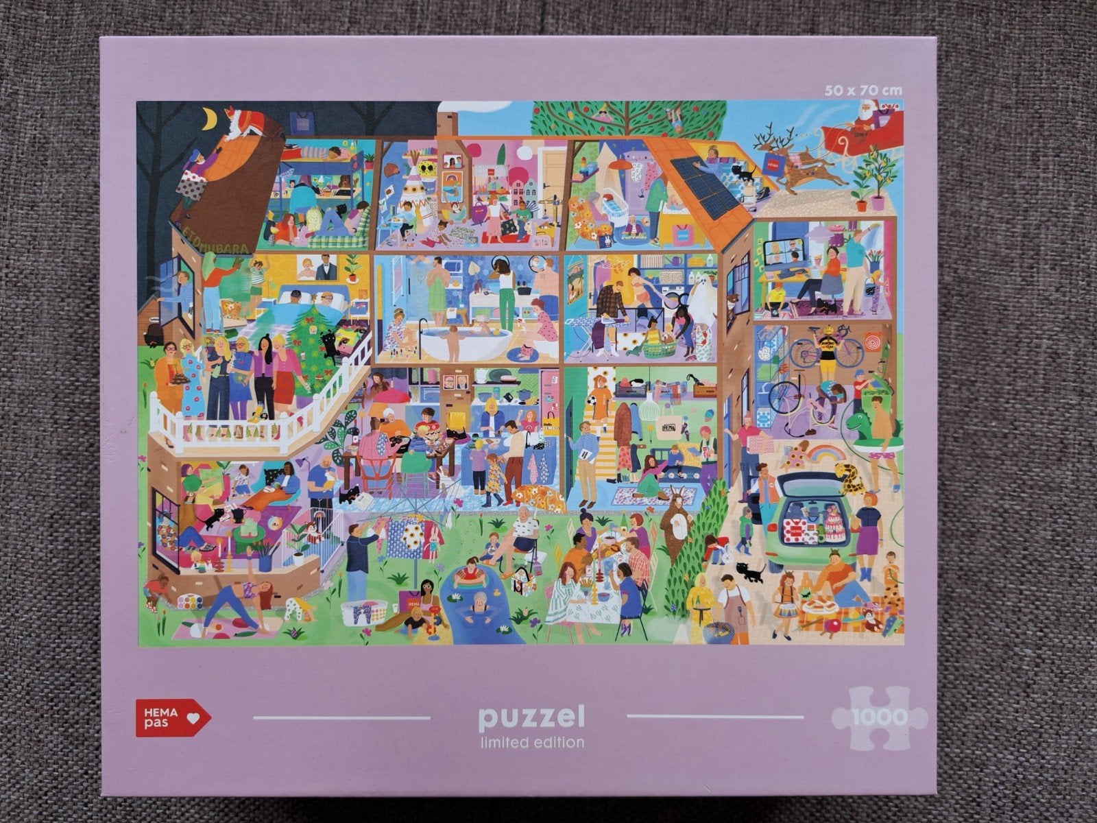 Hema Puzzel Limited Edition 1000 stukjes, Ophalen of Verzenden, 500 t/m 1500 stukjes, Zo goed als nieuw, Legpuzzel