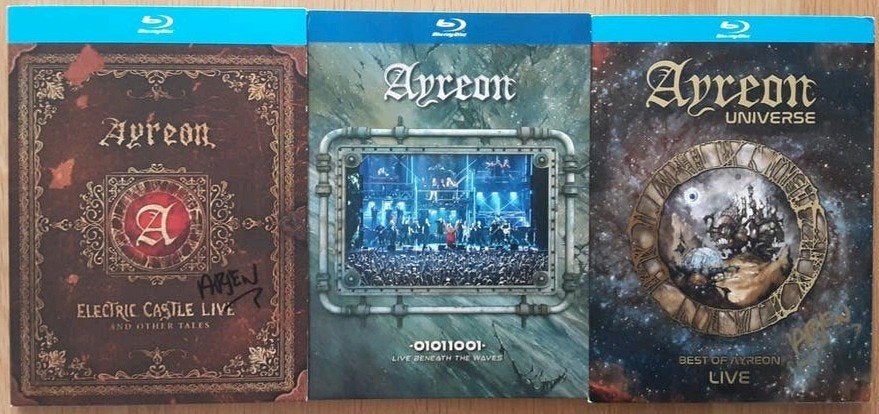 Ayreon 3 Live Bluray's Electric Castle, 01011001 & universe, Cd's en Dvd's, Blu-ray, Ophalen of Verzenden, Zo goed als nieuw, Muziek en Concerten