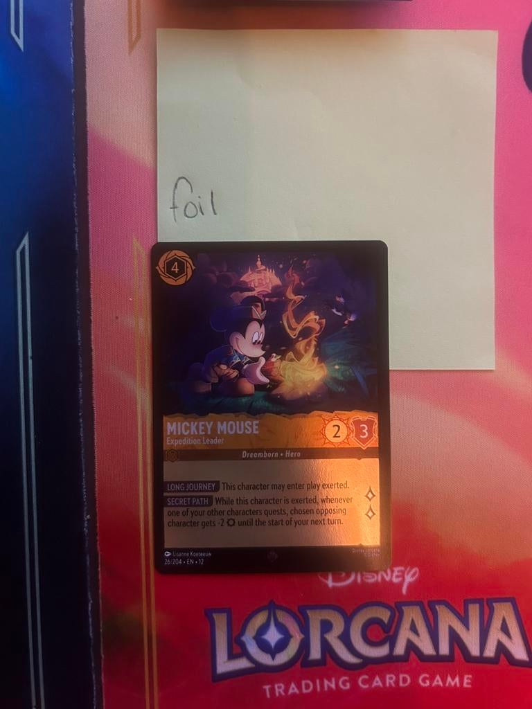 Mickey mouse expedition leader foil, Ophalen of Verzenden, Nieuw, Foil