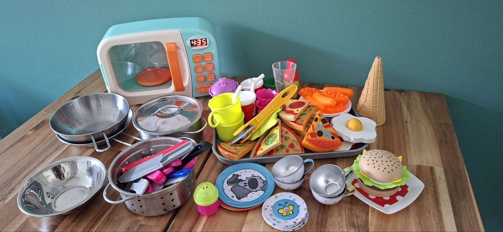 Allerlei kinderkookspulletjes, inclusief werkende magnetron, Ophalen of Verzenden
