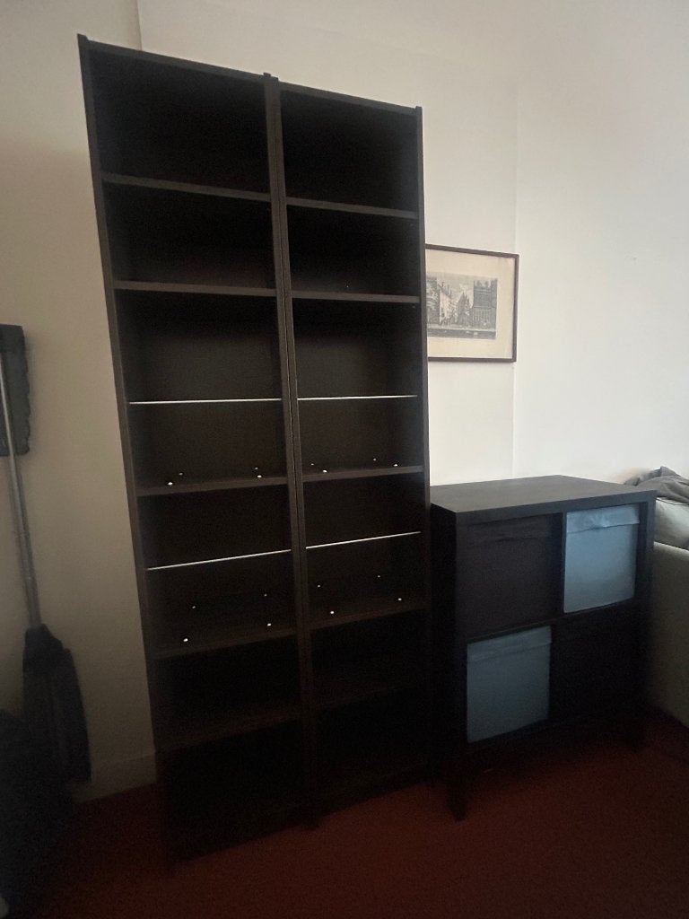 Gratis boekenkasten met platenhouders, Ophalen, Minder dan 50 cm, Gebruikt, 200 cm of meer