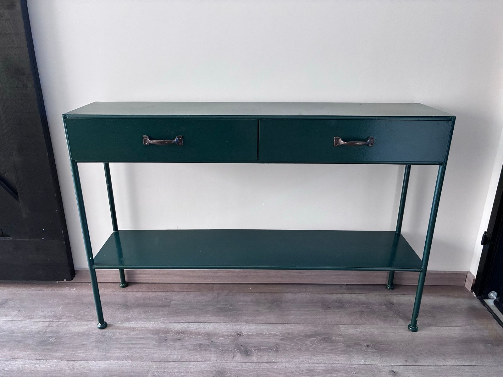 Industriële metalen commode - 120x30x80 cm, Huis en Inrichting, Kasten | Ladekasten, Ophalen, Gebruikt, 100 tot 150 cm, 1 of 2 laden