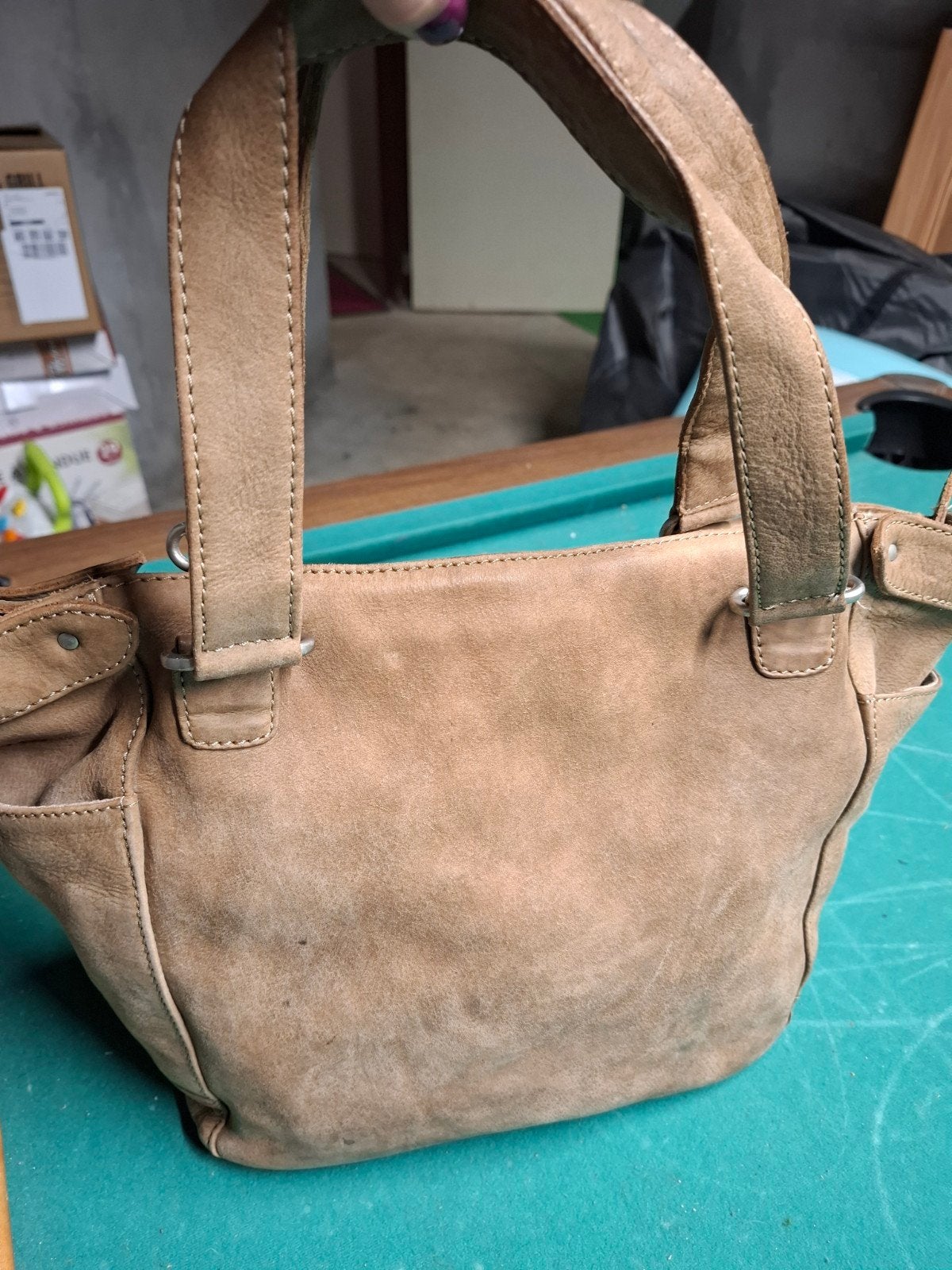 Leren cowboysBag zgan, Sieraden, Tassen en Uiterlijk, Tassen | Damestassen, Ophalen of Verzenden, Zo goed als nieuw, Bruin, Handtas
