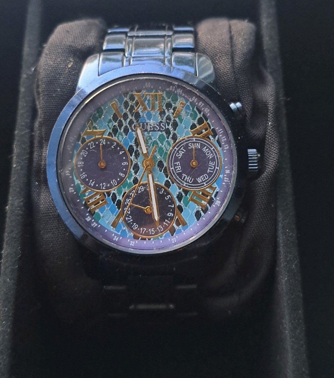 Guess horloge blauw, Sieraden, Tassen en Uiterlijk, Horloges | Kinderen, Ophalen, Blauw, Meisje