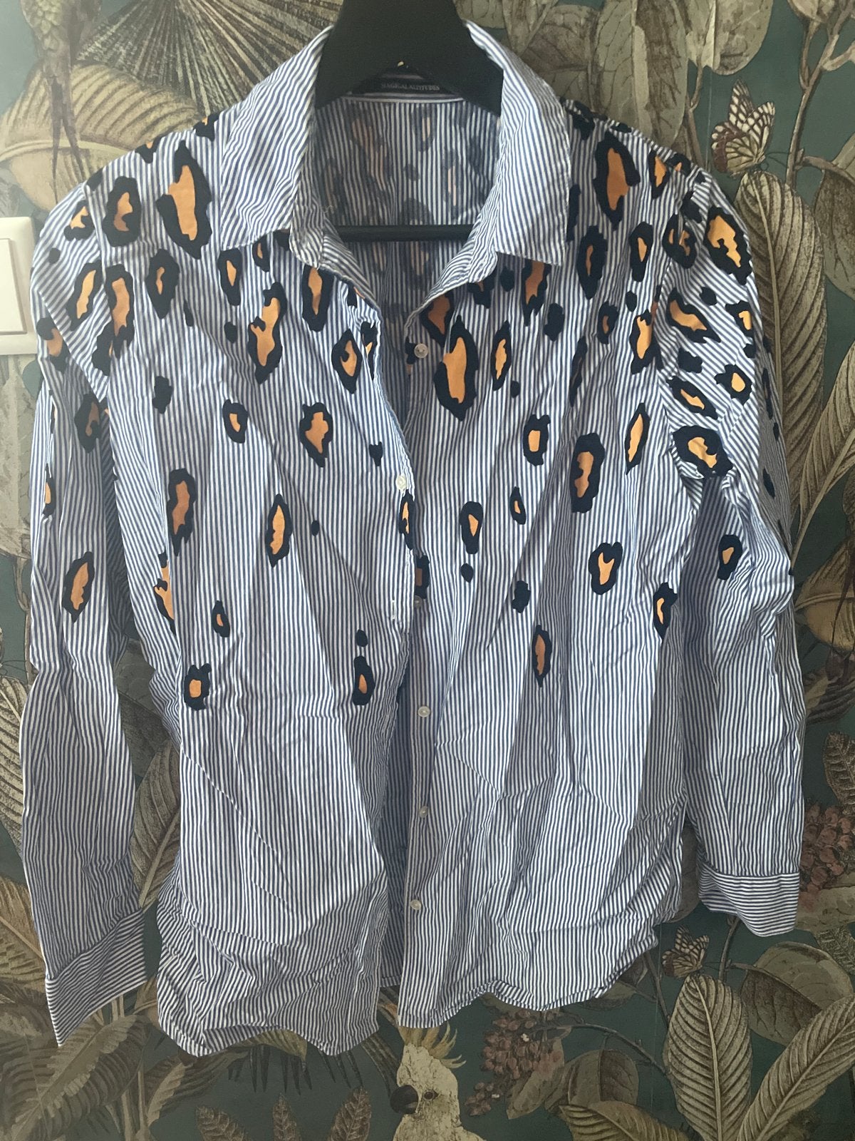 Scotch & Soda Blouse met panterprint - Maat XS, Ophalen of Verzenden, Zo goed als nieuw, Maat 34 (XS) of kleiner, Blauw