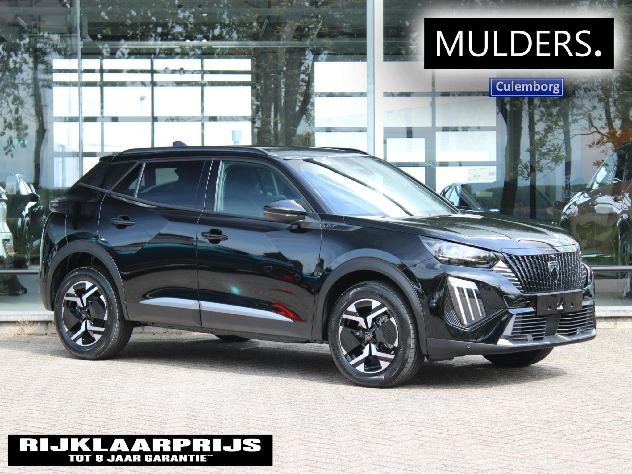 Peugeot 2008 1.2 Hybrid 145 GT VOORRAAD KORTING, Euro 6, 1199 cc, Zwart, Origineel Nederlands