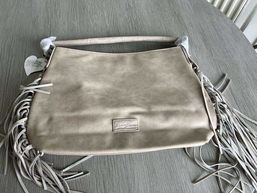 Schoudertas handtas merk biba B love beau nieuw, Ophalen of Verzenden, Nieuw, Grijs, Handtas