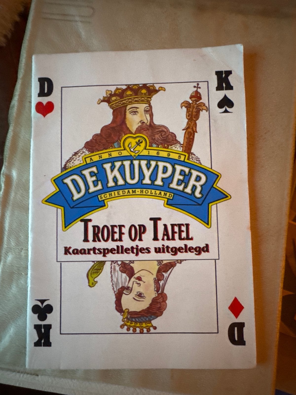 De Kuyper Troef op Tafel Kaartspellen Uitgelegd Boekje, Hobby en Vrije tijd, Gezelschapsspellen | Kaartspellen, Een of twee spelers