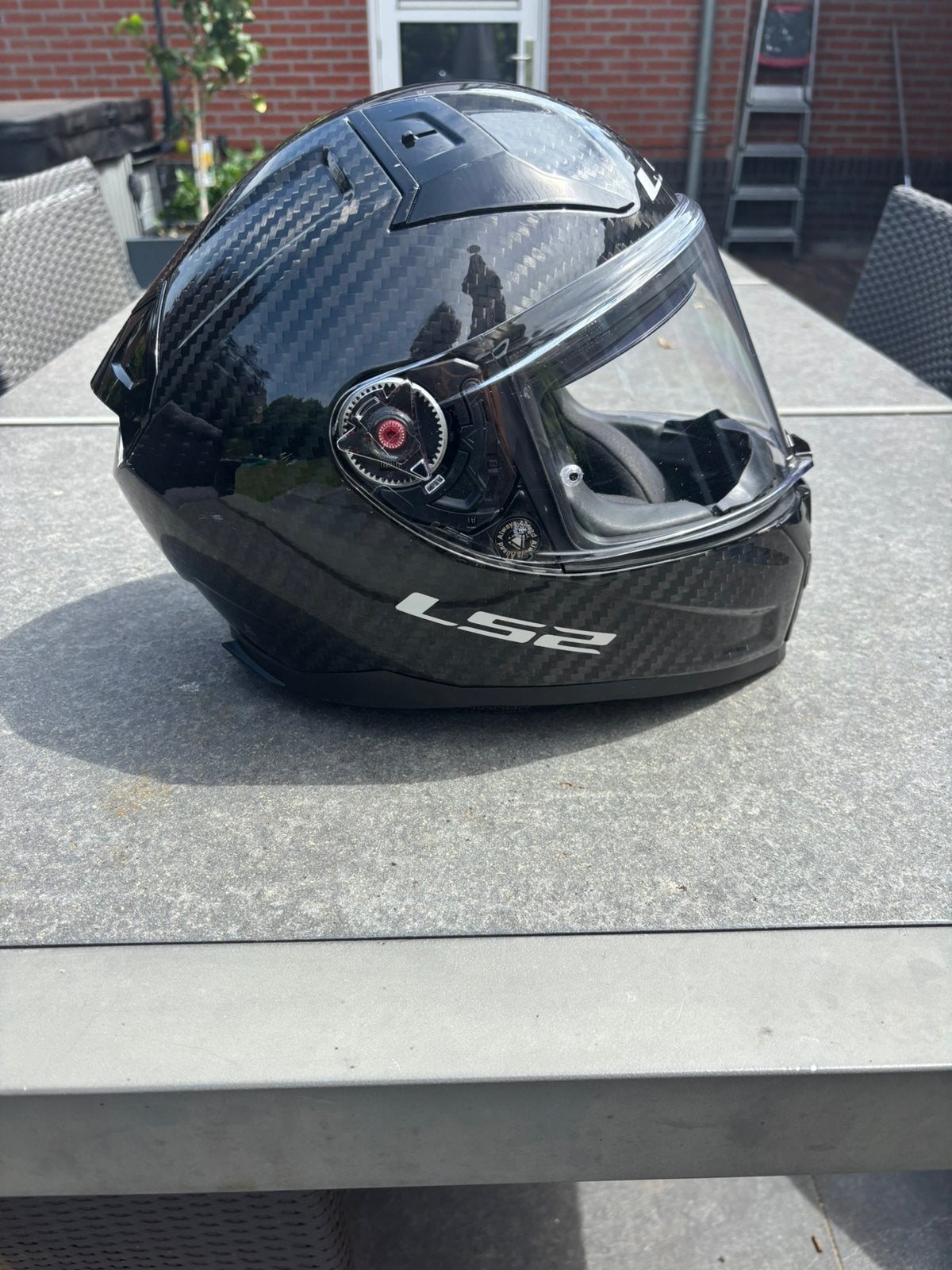 LS2 Vector II Carbon helm maat S – ECE 22.06 – originele tas, Ophalen, Tweedehands, Integraalhelm, Overige merken