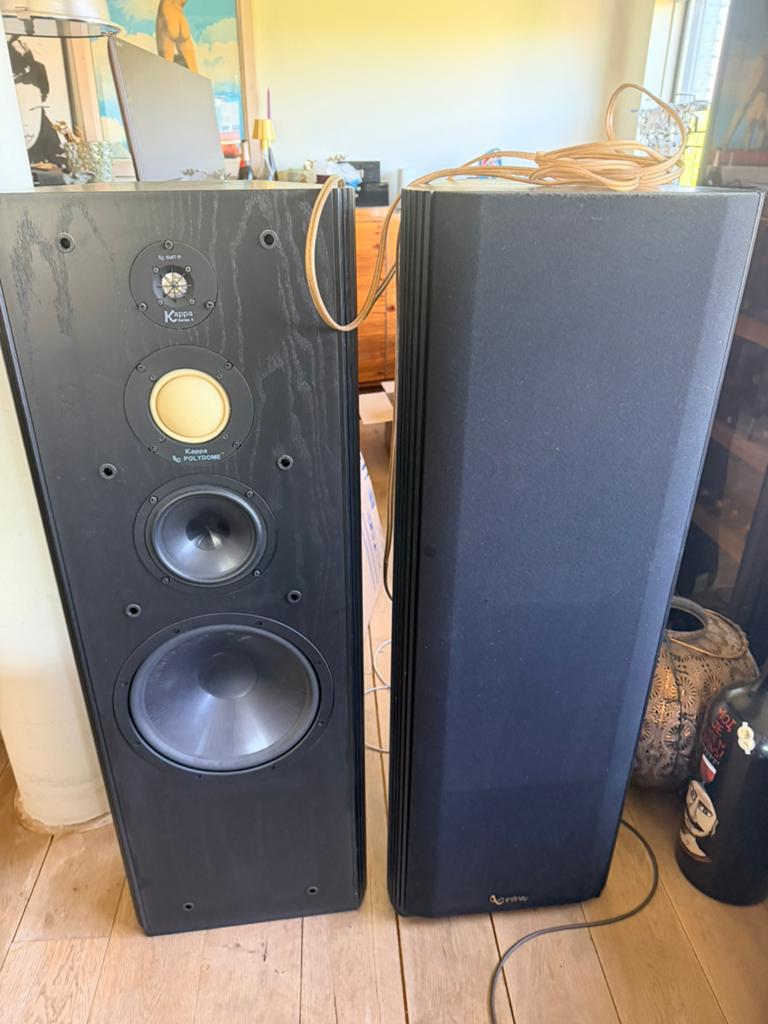 Infinity Kappa 8.2i vloerstaande luidsprekers, Audio, Tv en Foto, Luidsprekers, Gebruikt, Front, Rear of Stereo speakers, 120 watt of meer