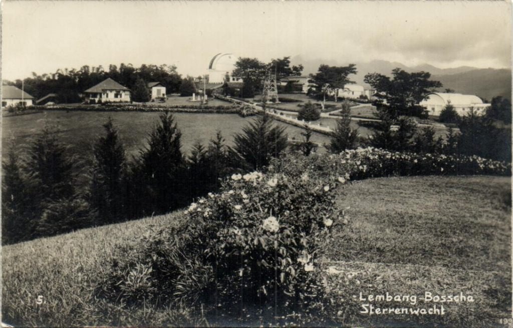 Ned. Indië - Fotokaart Lembang- Bosscha - Sterrenwacht, Ophalen of Verzenden, Voor 1920, Gelopen, Buiten Europa