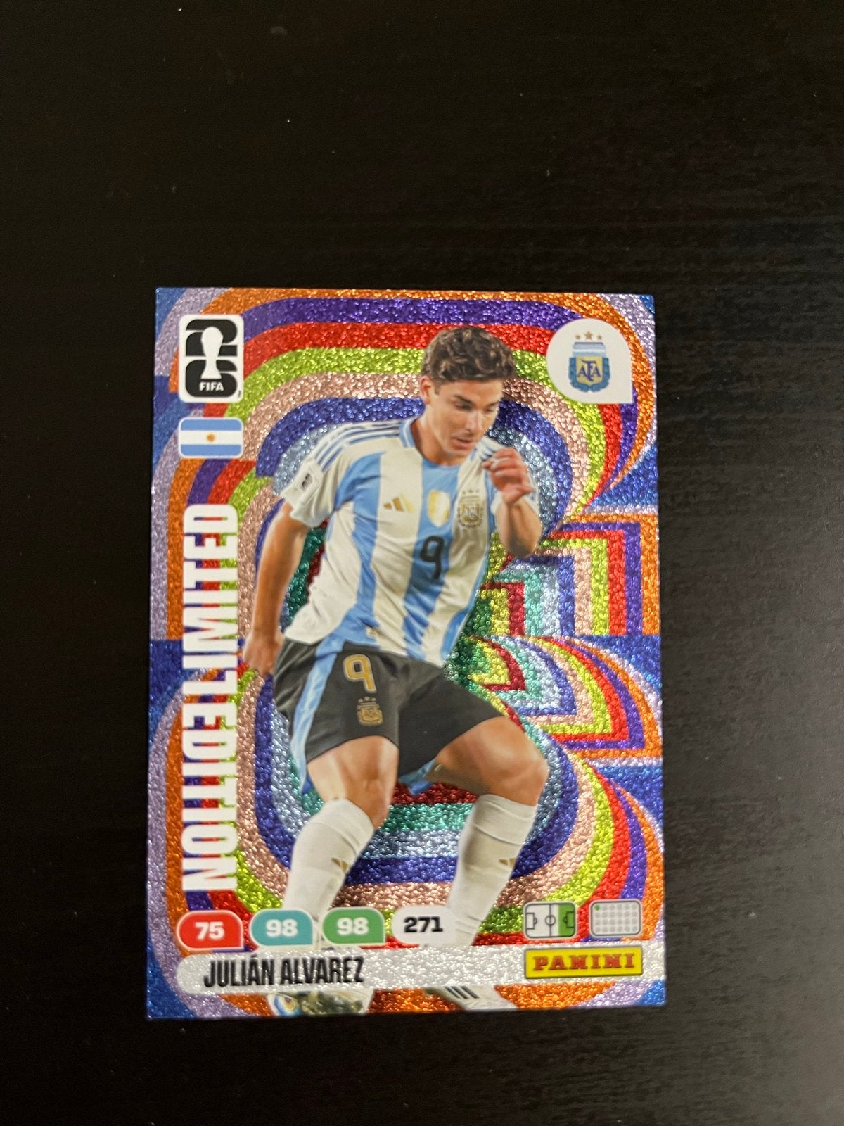 Julian Alvarez Panini FIFA Limited Edition Kaart, Ophalen of Verzenden, Zo goed als nieuw, Buitenlandse clubs, Spelerskaart
