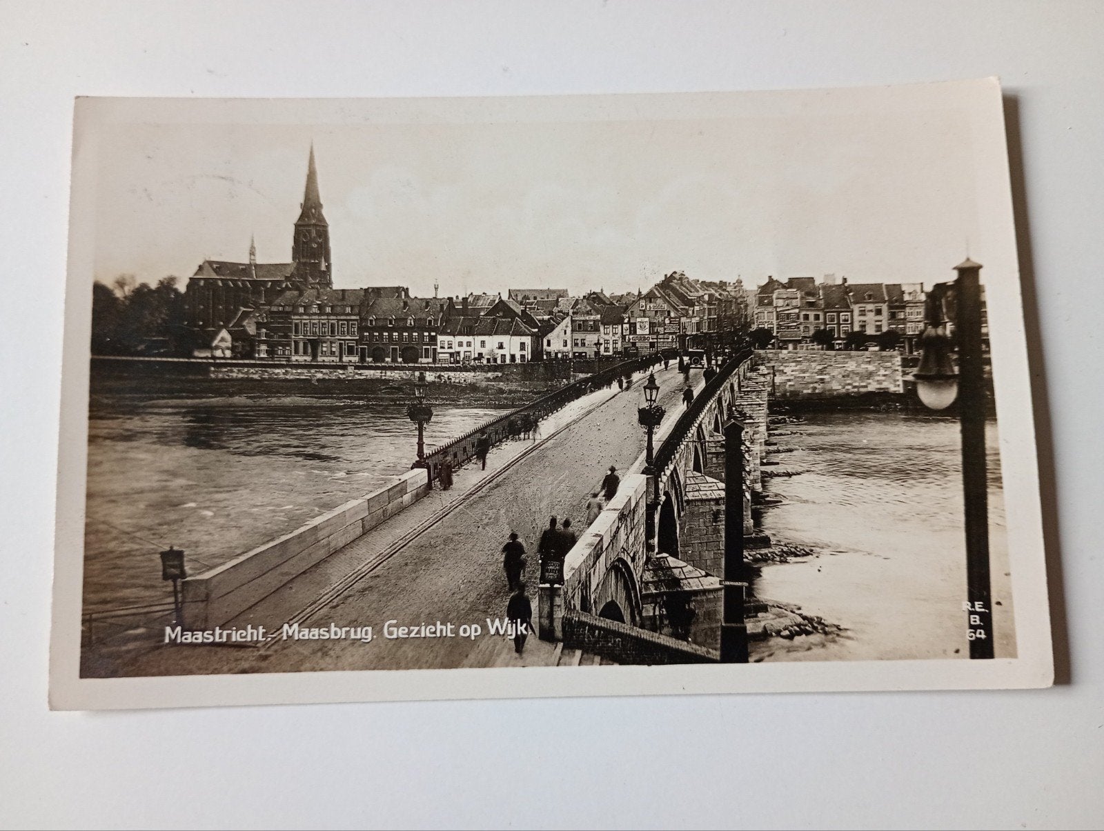 Maastricht Gezicht op Wyck 1929, Ophalen of Verzenden, 1920 tot 1940, Gelopen, Limburg