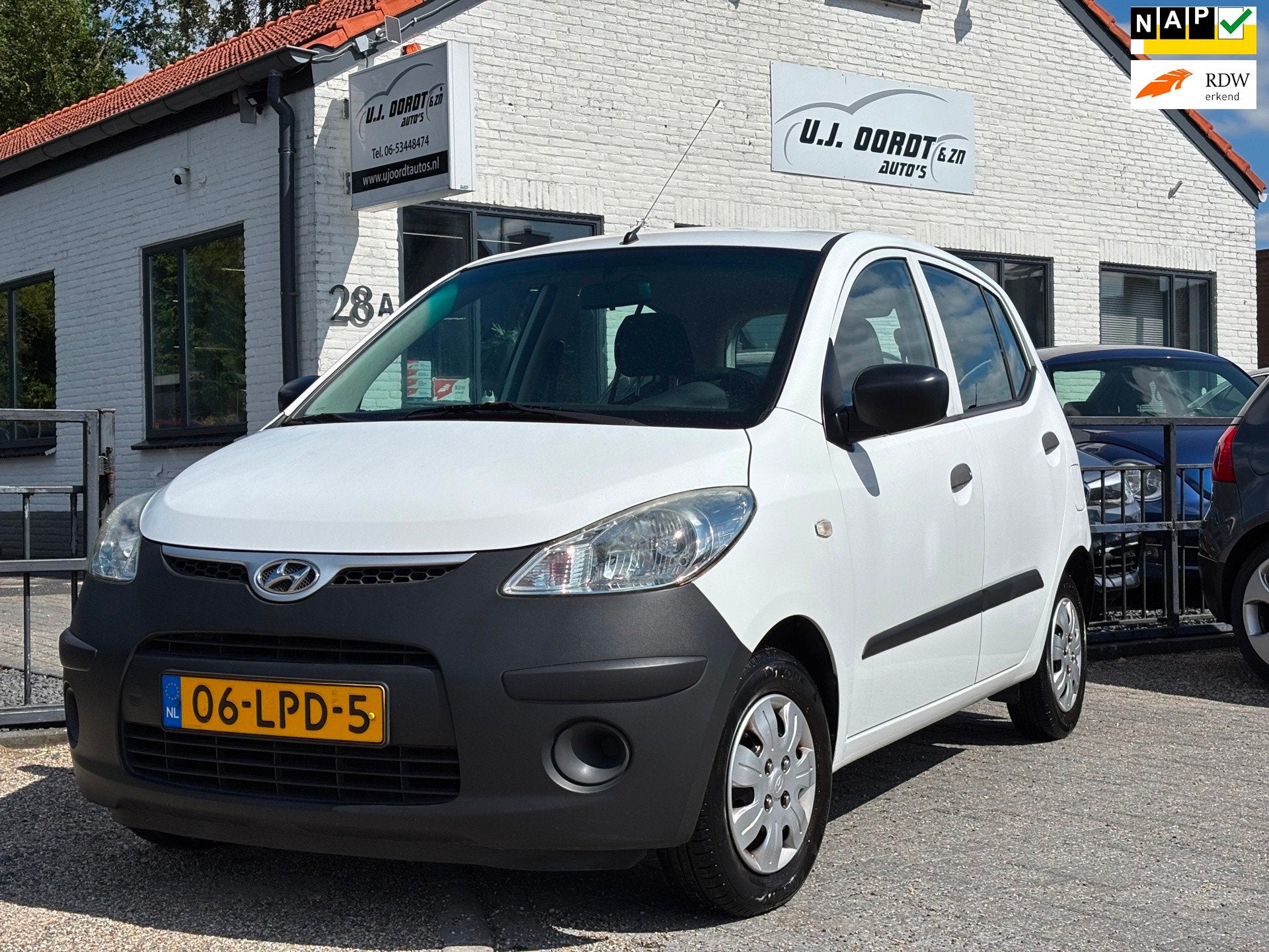 Hyundai I10 1.1 Pure CarPlay netjes!, Auto's, Gebruikt, 4 cilinders, 400 kg, Wit
