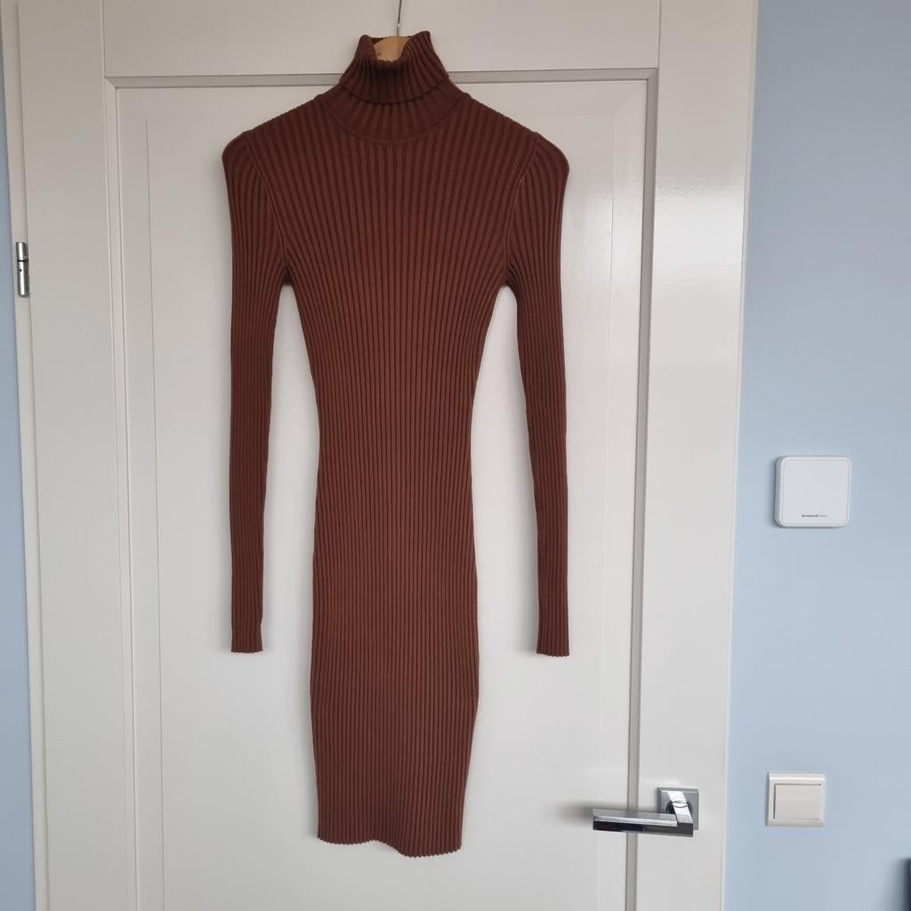 Wolford merino jurk, mt S, Kleding | Dames, Ophalen of Verzenden, Zo goed als nieuw, Zwart, Onder de knie