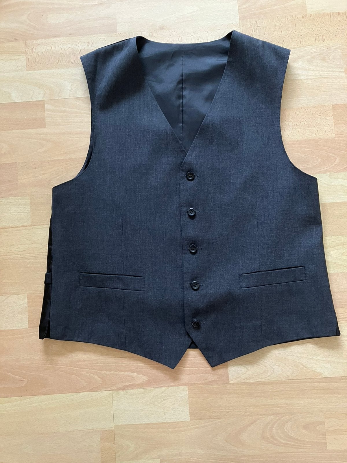 Zwart 100% wollen gilet mt M izgs, Ophalen of Verzenden, Gedragen, Maat 48/50 (M), Zwart
