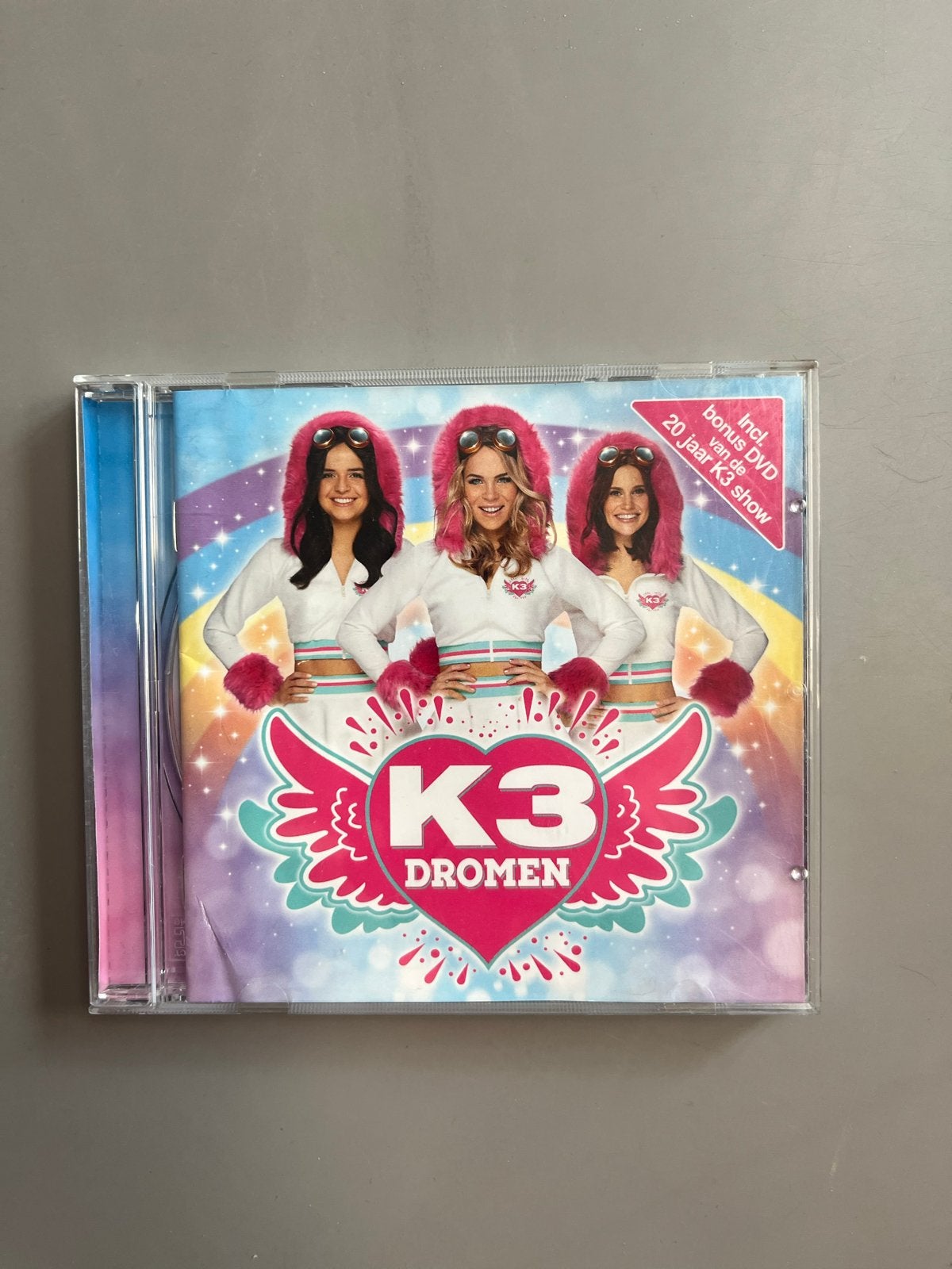 K3 Dromen CD met bonus DVD - Zo goed als nieuw, Ophalen, Inclusief DVD, Muziek, Album