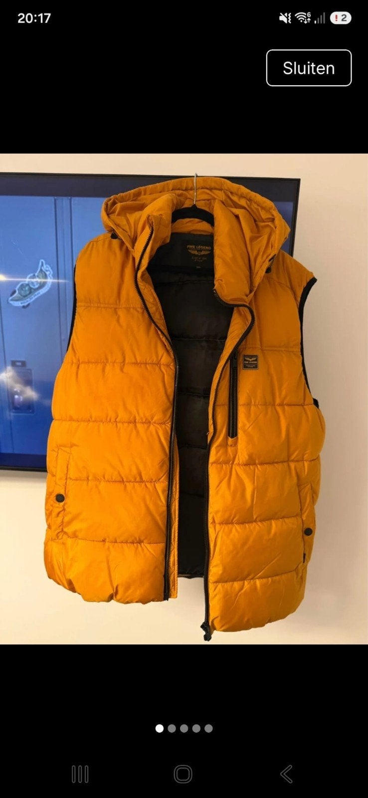 PME Legend Bodywarmer XXXL Zo goed als nieuw, Geel, Overige maten, Ophalen of Verzenden, Zo goed als nieuw