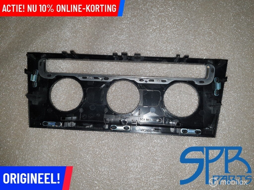 GOLF 7 INLEG LIJST RAND Climatronic paneel GRIJS 5G1863041, Gebruikt, Volkswagen, Ophalen of Verzenden, Volkswagen