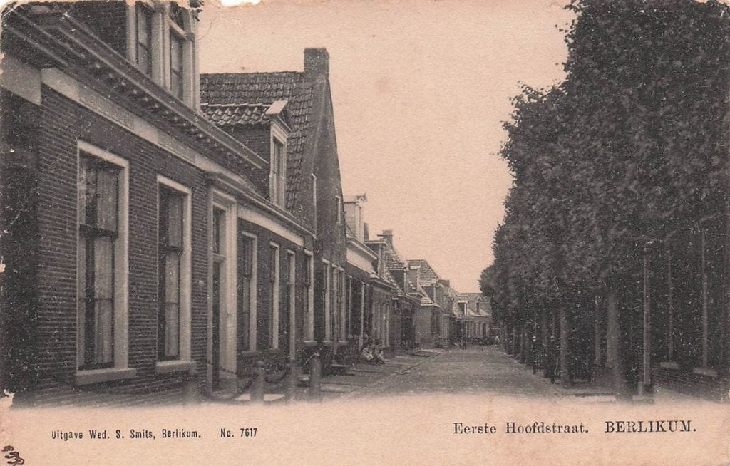703-123-011 Berlikum Eerste Hoofdstraat, Verzenden, Voor 1920, Friesland