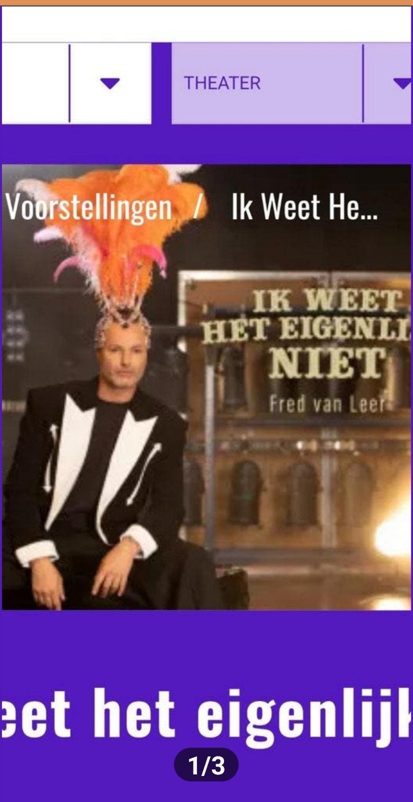 Fred van Leer : ik weet het eigenlijk, Tickets en Kaartjes, Twee personen