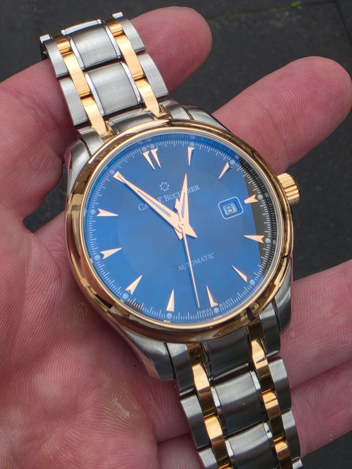 Carl F. Bucherer Manero Staalgoud Automaat 42mm, Ophalen of Verzenden