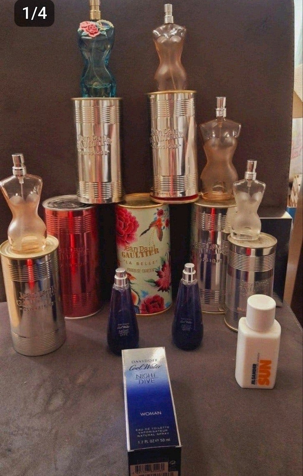 parfumflessen jean paul guiltier enz, Verzamelen, Ophalen of Verzenden, Gebruikt, Parfumfles