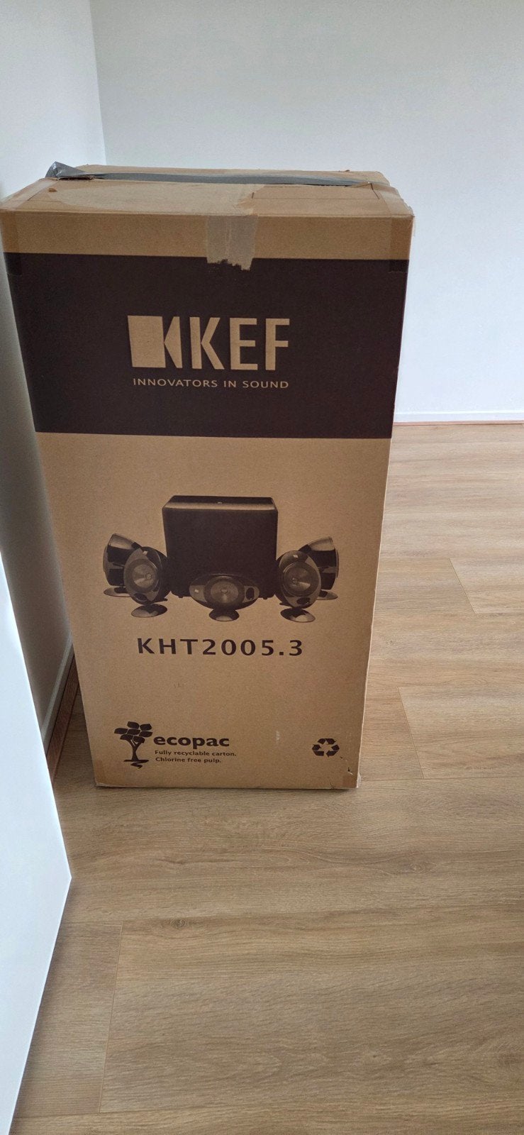 KEF KHT2005.3 Home Cinema Systeem - Zwart, 70 watt of meer, Nieuw, 5.1-systeem, Overige spelers