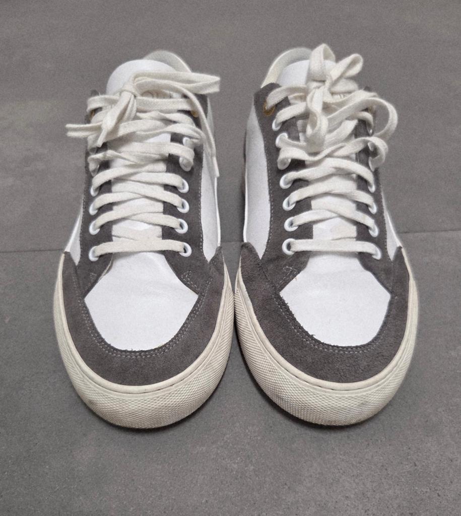 Witte lederen sneakers van Mason Garments - maat 45, Wit, Ophalen of Verzenden, Sneakers of Gympen, Gedragen