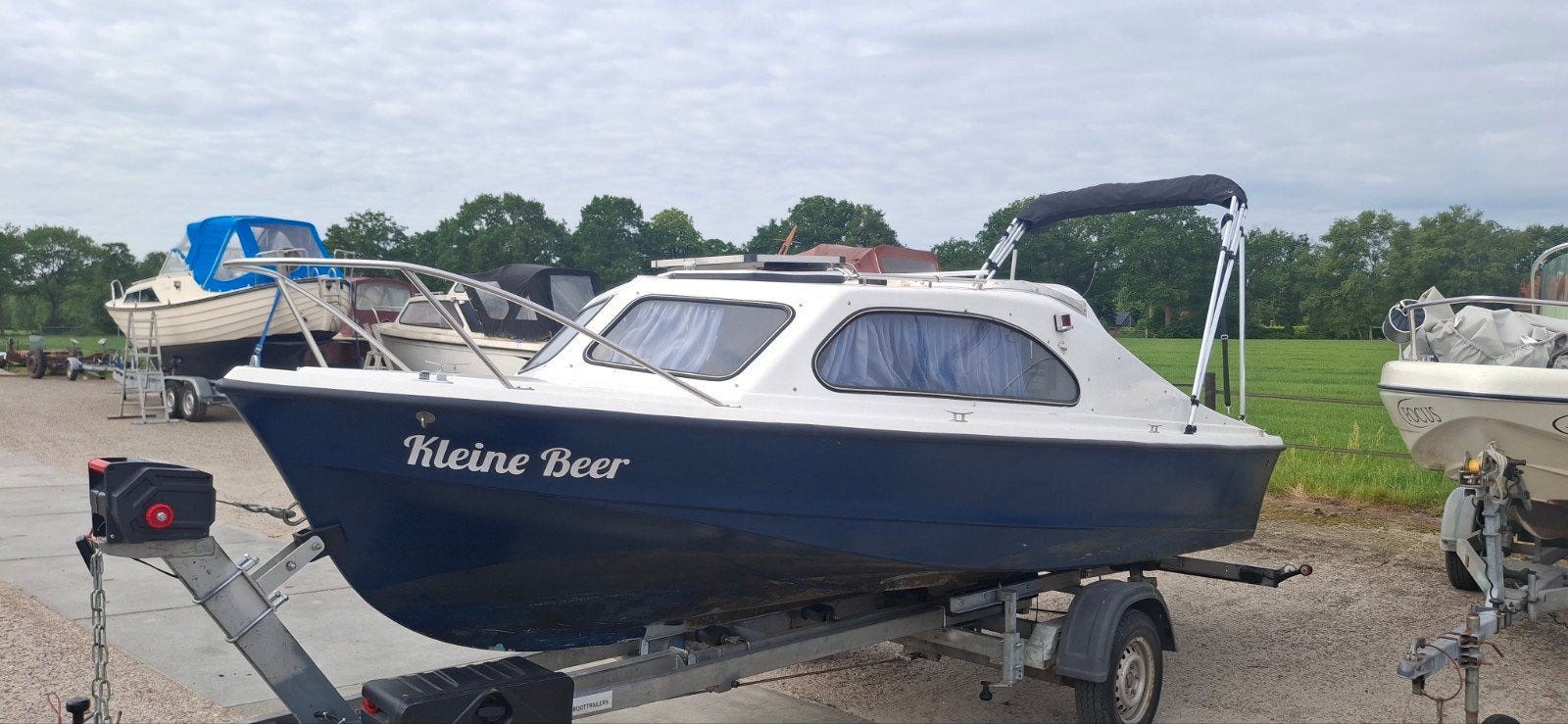 Nette Shetland 536 kajuitboot biminitop kussens 975 euro, Ophalen, Gebruikt, Kajuitboot, Geen motor