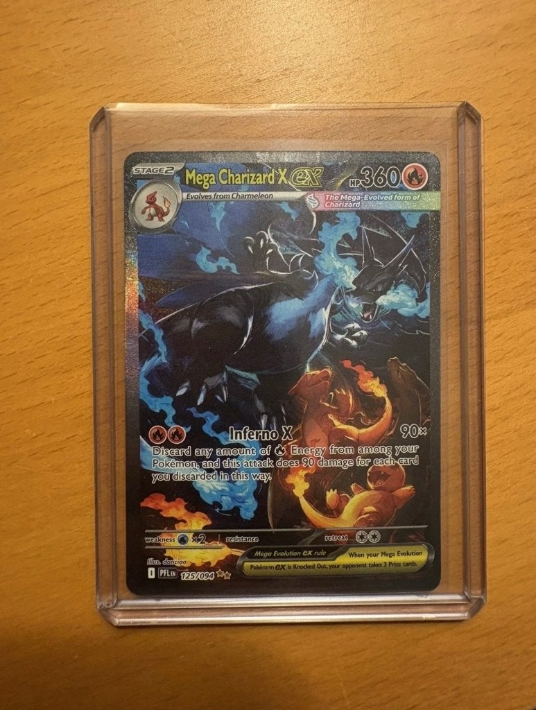 Mega Charizard ex 125/094, Ophalen of Verzenden, Nieuw, Losse kaart, Foil