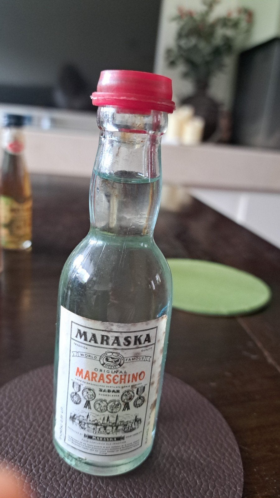 Vintage Maraska Maraschino Likeur Mini Flesje (0.05L), Antiek en Kunst, Ophalen of Verzenden