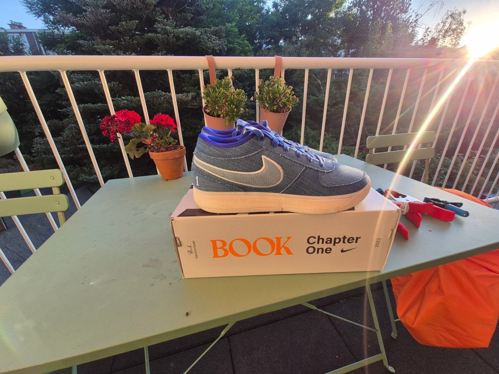 Nike Book 1 Blue Denim - Maat 44, Blauw, Nieuw, NIKE, Ophalen of Verzenden