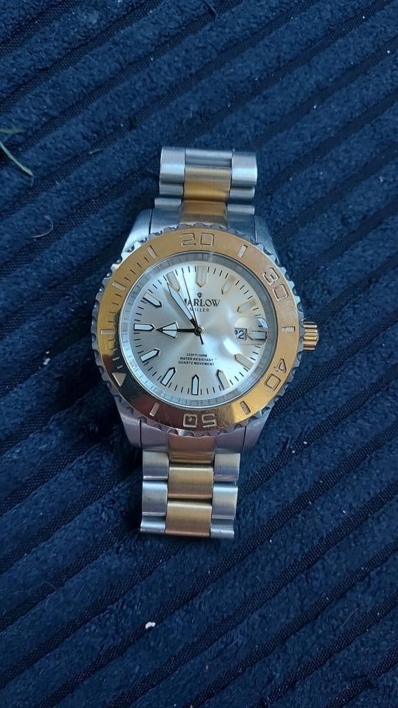 Marlow Miller 1066395 Horloge - Tweekleurig Herenhorloge, Sieraden, Tassen en Uiterlijk, Horloges | Heren, Staal, Staal, Polshorloge