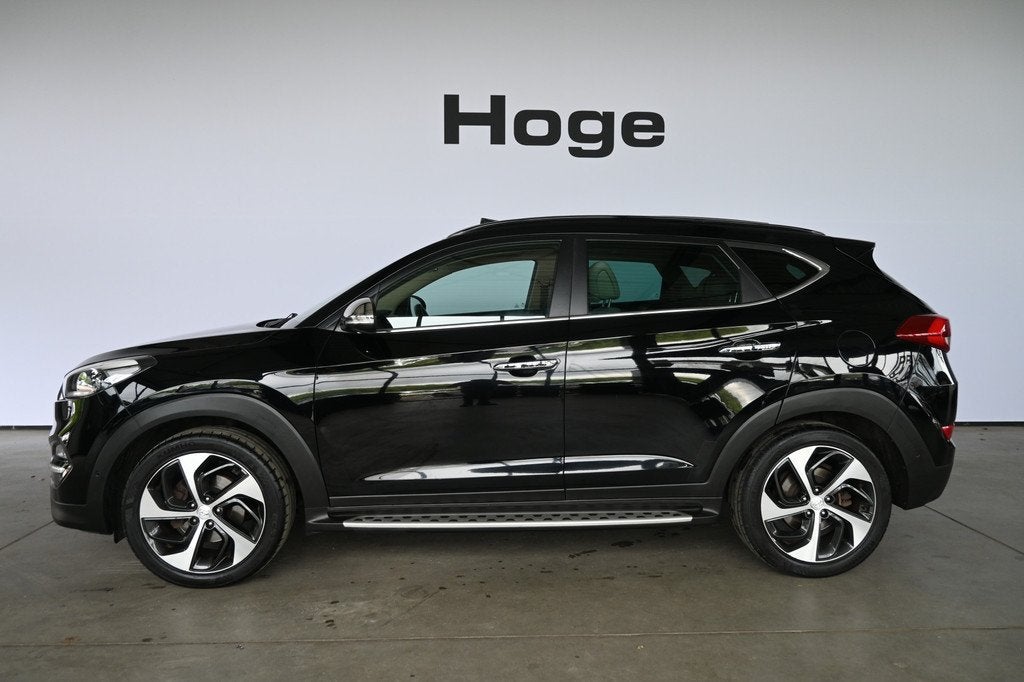 Hyundai Tucson 1.6 T-GDi Premium 4WD Automaat Panoramadak Na, Auto's, Hyundai, Gebruikt, 4 cilinders, Met garantie (alle), Zwart