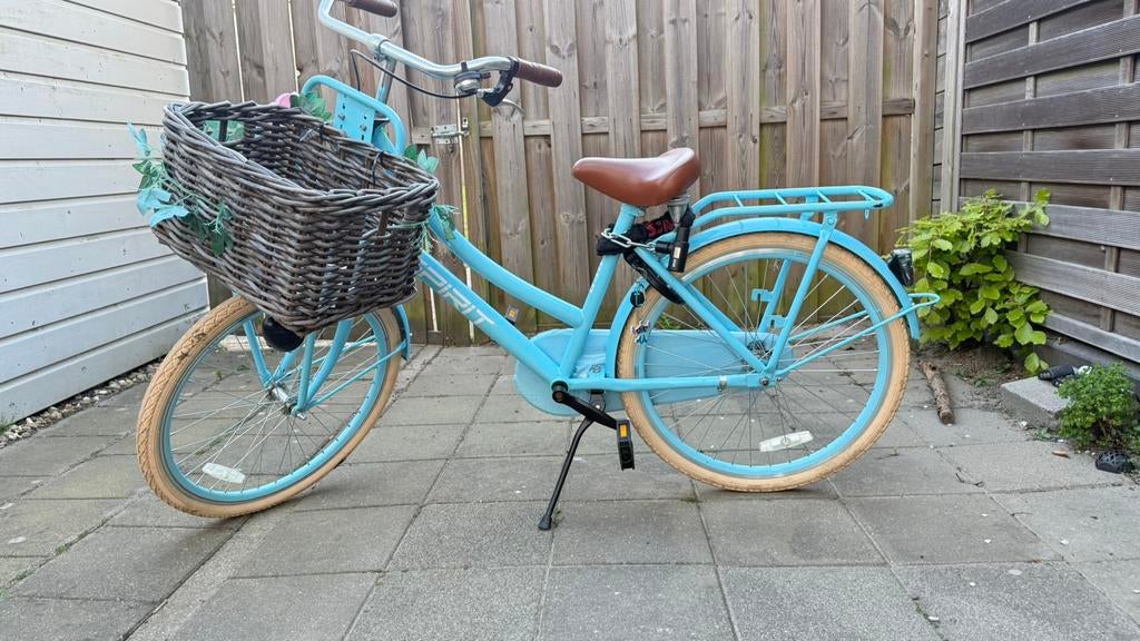 Blauw meisjes fiets 28 inch, Fietsen en Brommers, Ophalen of Verzenden, Gebruikt, 26 inch of meer, Handrem