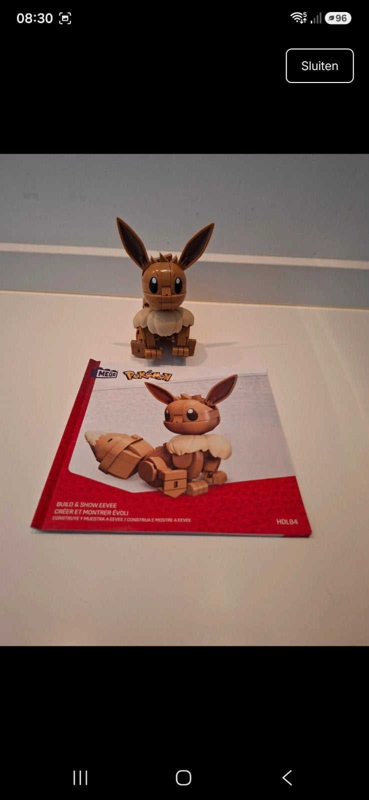 Mega Construx Pokémon Eevee Bouwset - Zo goed als nieuw, Ophalen of Verzenden