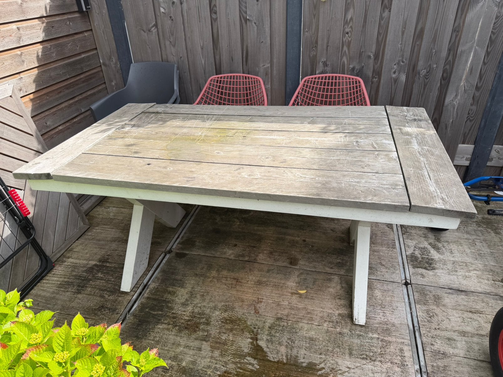 Gratis tuintafel, Ophalen, Gebruikt, Rechthoekig, Hout
