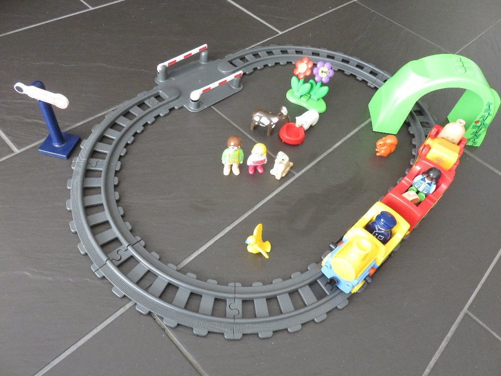 Playmobil 123 mijn eerste trein 70179. Mooie set met viaduct, Ophalen of Verzenden, Zo goed als nieuw