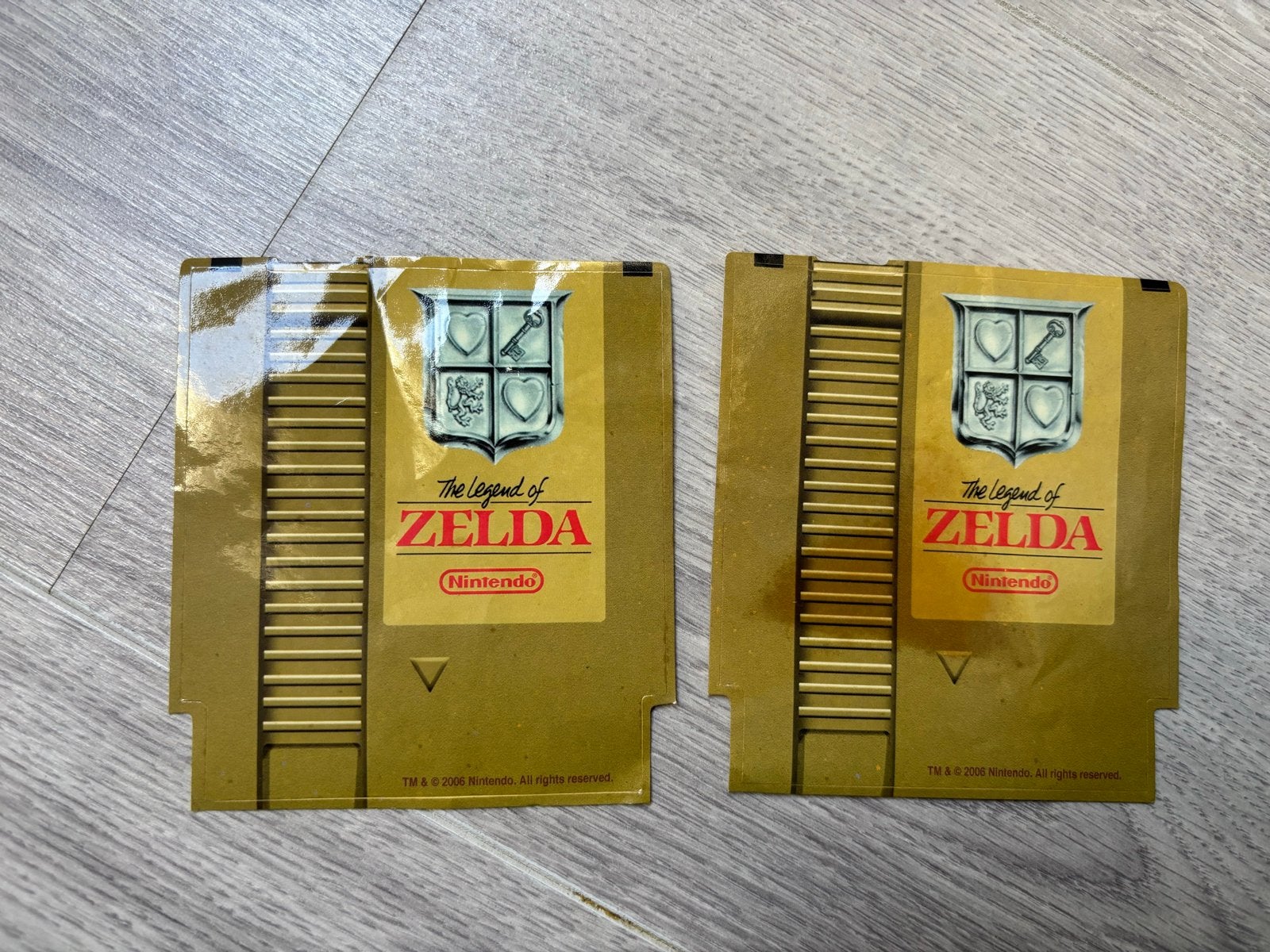 2x The Legend of Zelda NES stickers, Spelcomputers en Games, Ophalen of Verzenden, Gebruikt