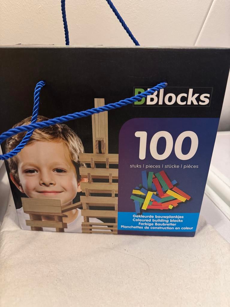 BBlocks Gekleurde bouwplankjes - 100 stuks, Kinderen en Baby's, Ophalen of Verzenden, Nieuw, Overige merken