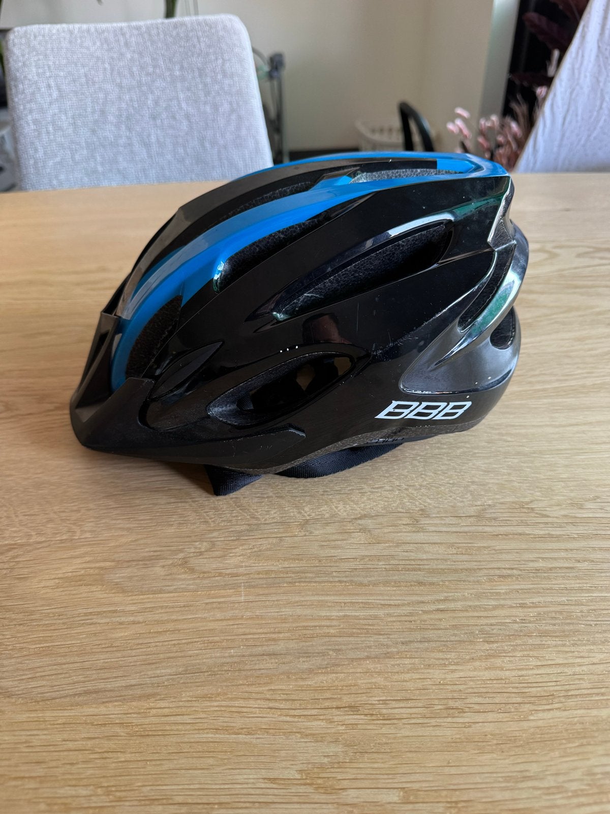 BBB Fietshelm Zwart/Blauw, Ophalen, Gebruikt, L, Heer of Dame