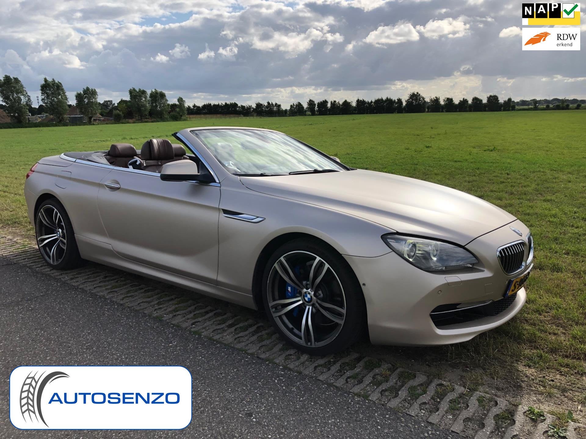 BMW 6-serie Cabrio 640i High Executive, Auto's, BMW, Euro 5, Achterwielaandrijving, Gebruikt, Leder