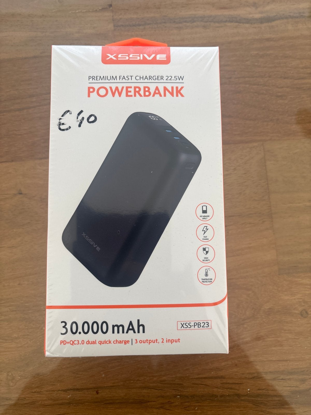 XSSIVE Powerbank 30.000 mAh - Premium Fast Charger 22.5W, Ophalen of Verzenden, Nieuw