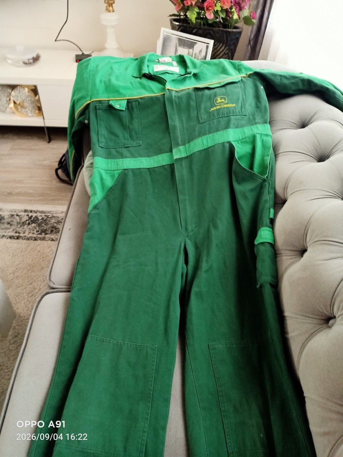 John Deere overall, maat L, Ophalen of Verzenden