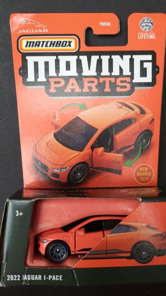 Jaguar i pace 2022 1:64 3inch Matchbox Moving parts Pol, Auto, Verzenden, Nieuw, Matchbox@mattel.com
