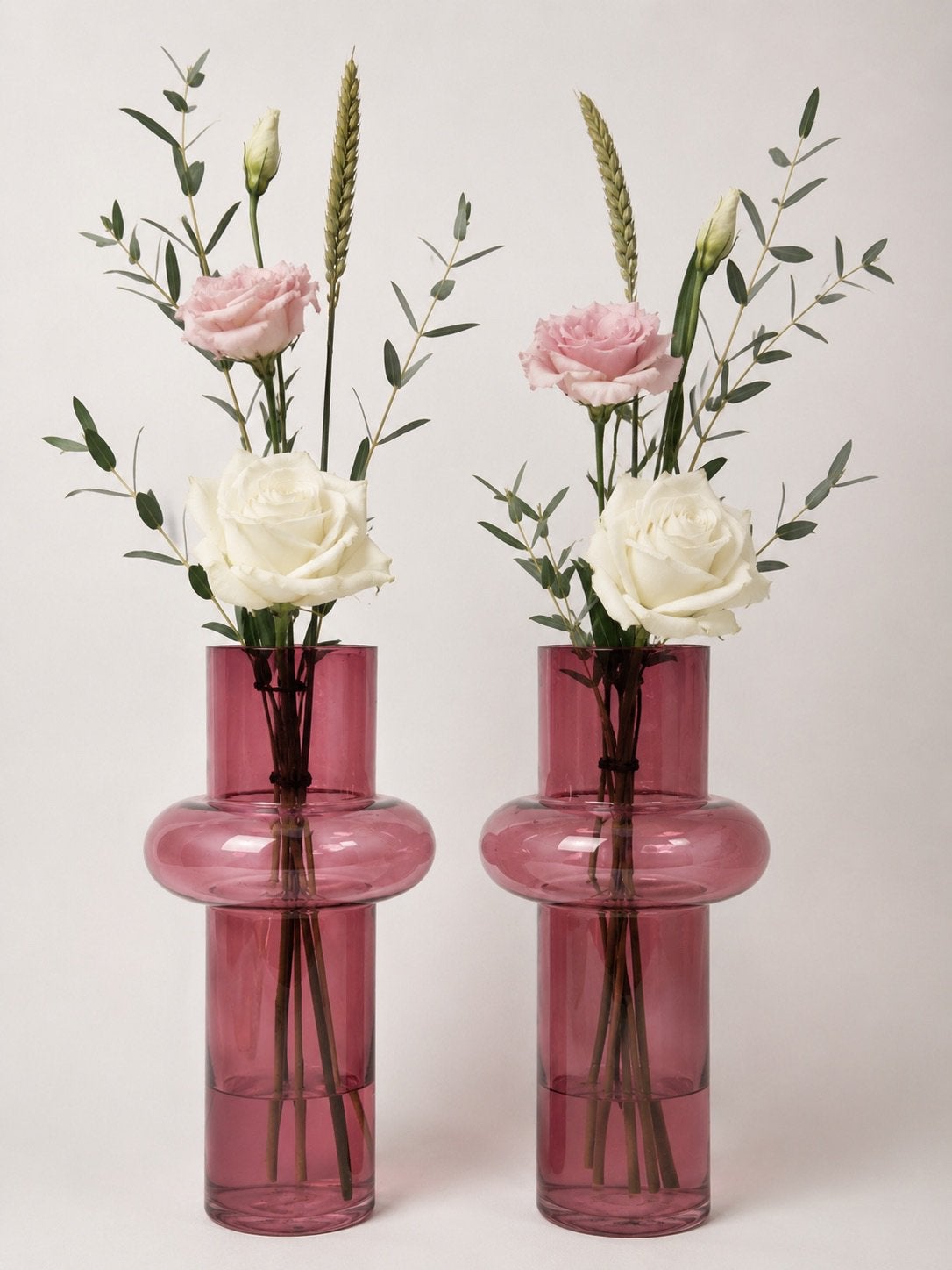 Twee roze glazen vazen van Countryfield – nieuw, Ophalen, Nieuw, Roze, Glas