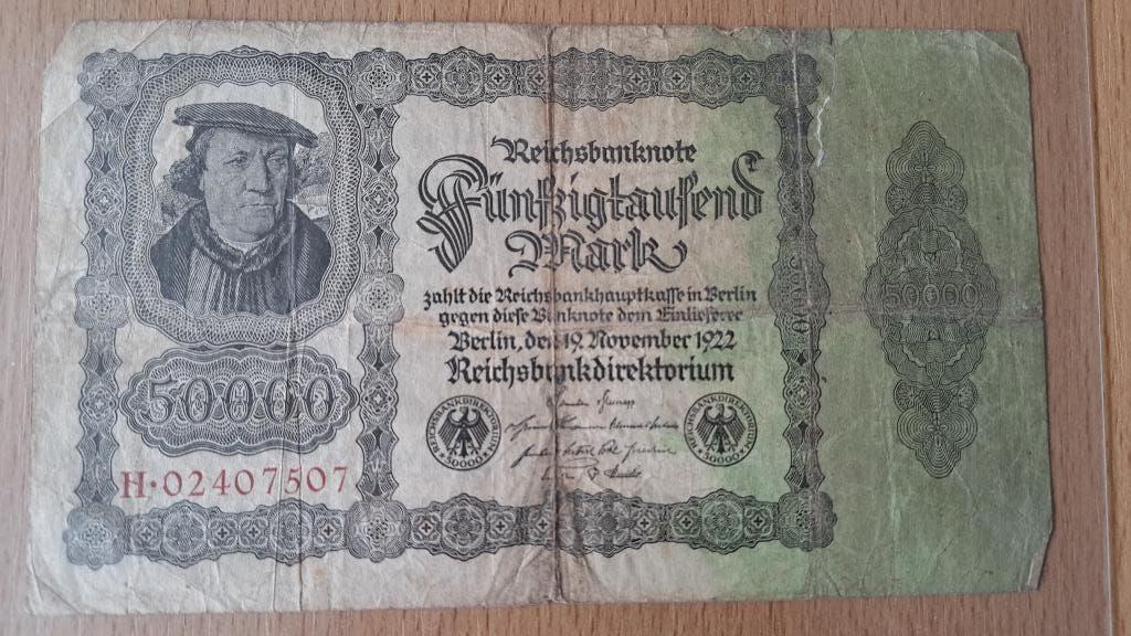 Oud Duits bankbiljet, Ophalen of Verzenden, Duitsland, Los biljet