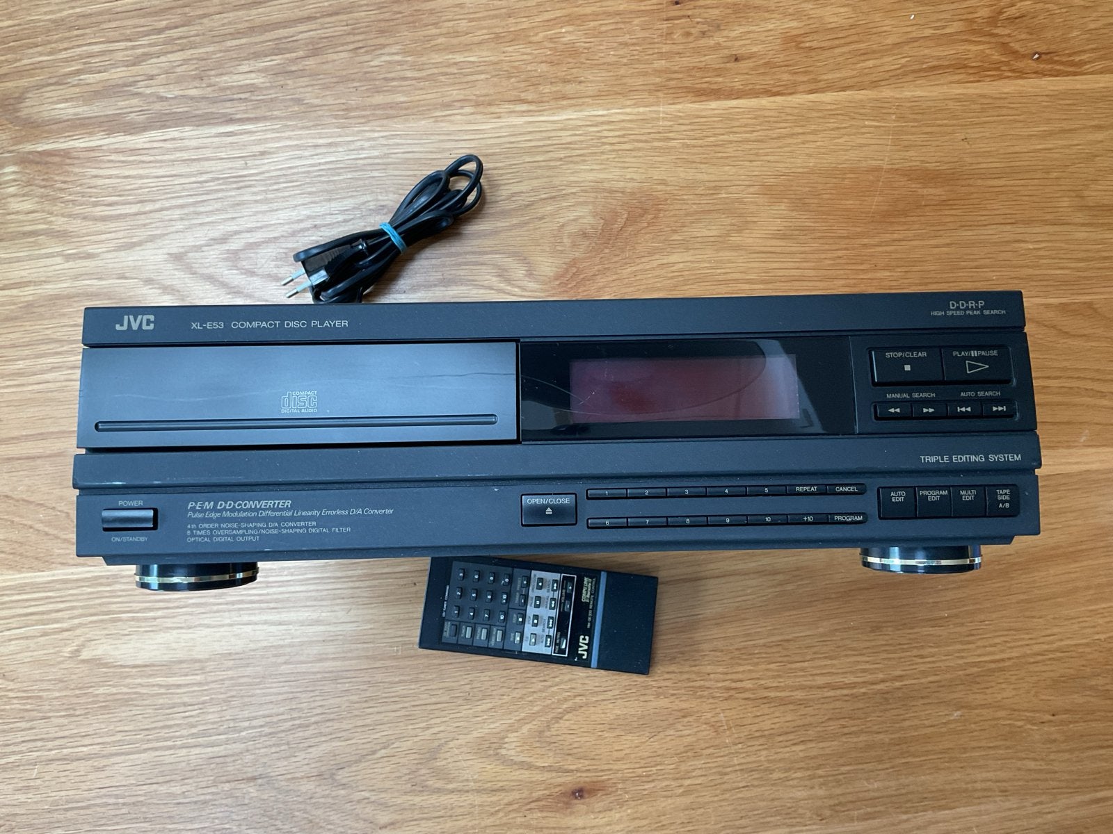 JVC XL-E53 Compact Disc Speler met Afstandsbediening, Ophalen of Verzenden, Gebruikt, JVC