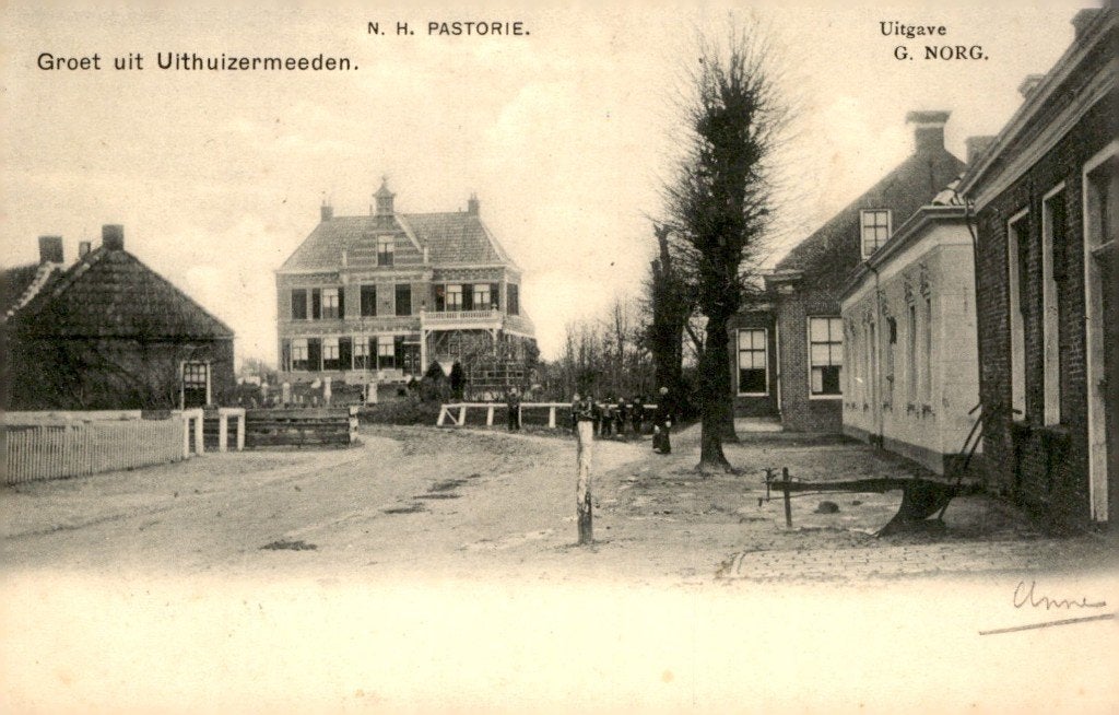 Uithuizermeeden Dorpsgezicht # 786, Verzenden, Voor 1920, Gelopen, Groningen